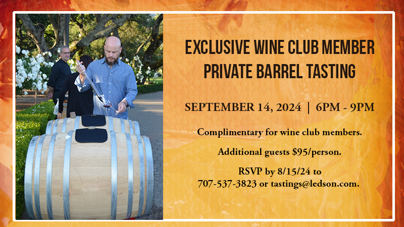 Exclusive Wine Club Member Private Barrel Tasting