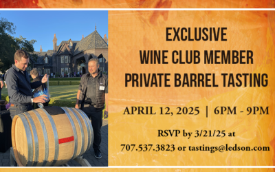 Exclusive Wine Club Member Private Barrel Tasting