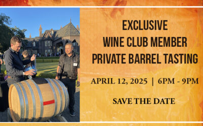 Exclusive Wine Club Member Private Barrel Tasting