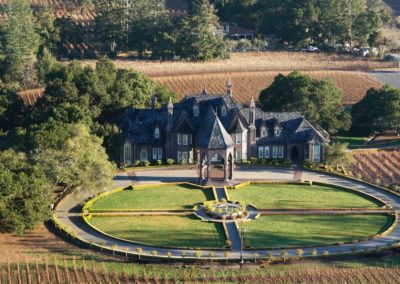 sky view of ledson winery
